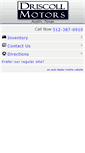Mobile Screenshot of driscollmotors.net