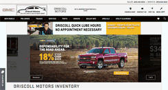 Desktop Screenshot of driscollmotors.com