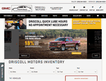 Tablet Screenshot of driscollmotors.com